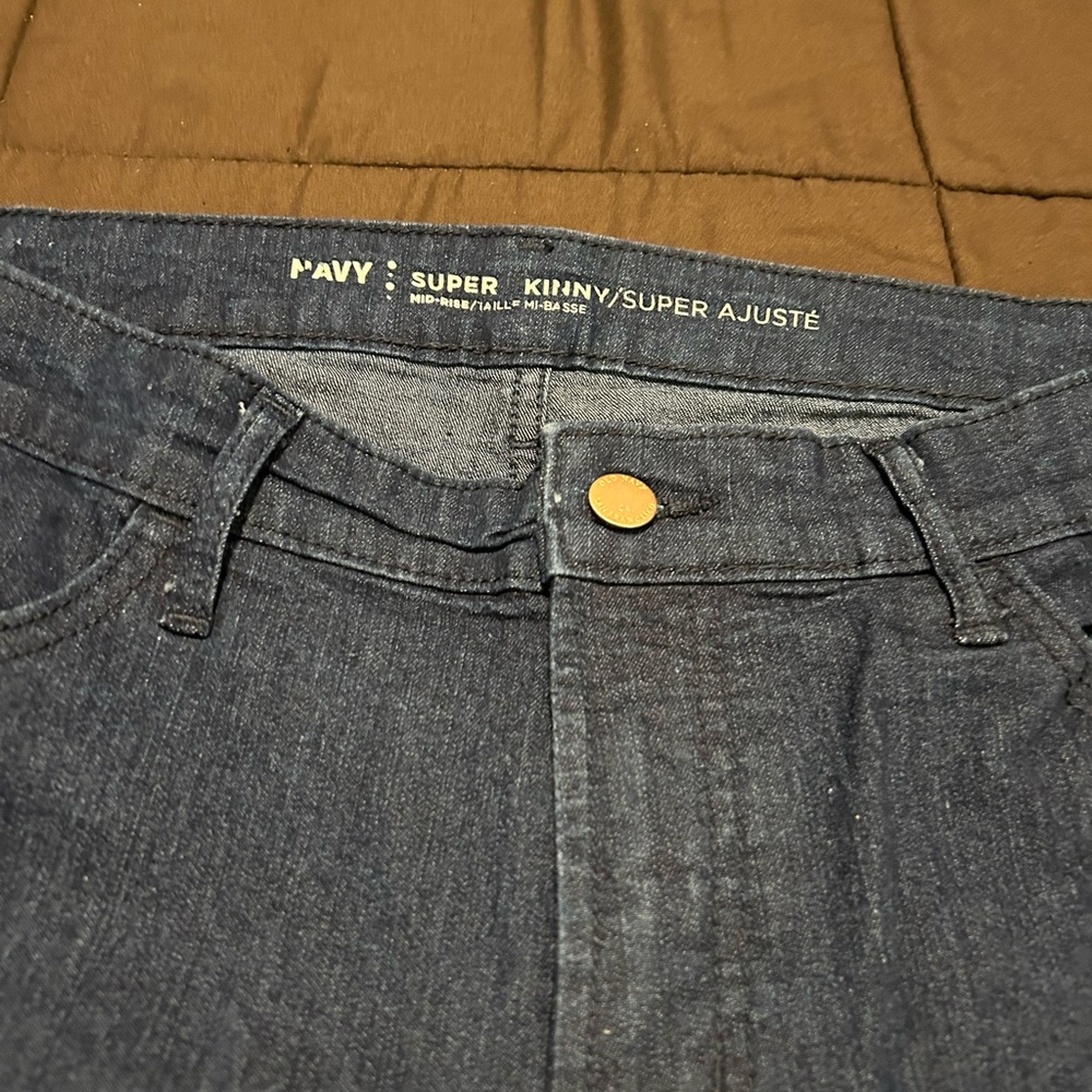 Old Navy Women's Skinny Jeans - Dark Blue